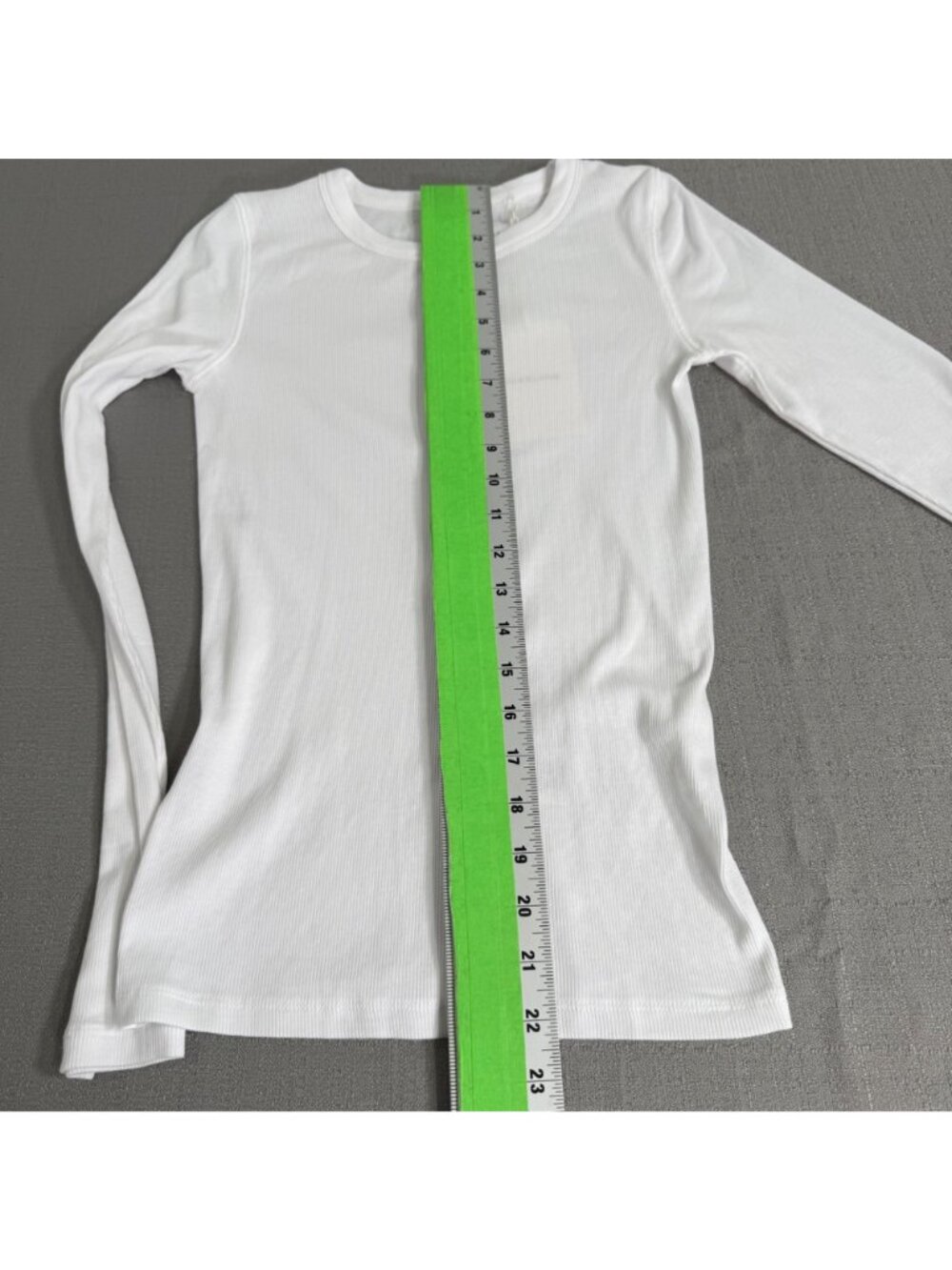 Everlane Supima Micro Rib Long Sleeve Henley Pima Snap Slim Fit White Small - Picture 8 of 10